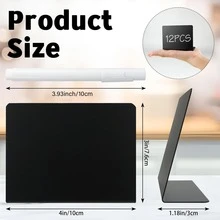 6/12pcs Party Buffet Food Labels, Mini Food Display Chalkboard Signs For Catering Supplies/Party Supplies/Self-Service Display/Food Labeling, Including 2 Liquid Chalk Markers - Chalkboard Label - View 4