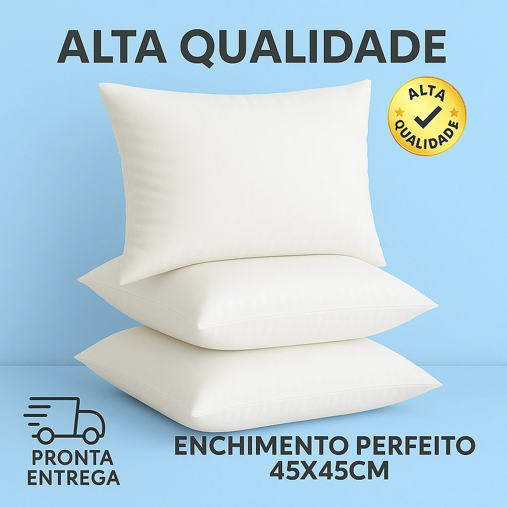Kit 4 Pillow Fillings 45x45cm - 4 UNITS - View 1