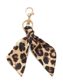 1pc Bohemian Leopard Print Keychain Bag Charm – All-Season Fashion Accessory