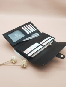 复古长款拉链钱包学生时尚新款钱包圣诞新年礼物女士手机钱包女式钱包零钱包长款钱包