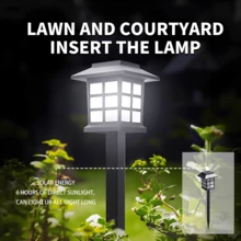 24/12 Piece Set Of Solar Outdoor Lights, Solar Garden Decorative Lights, And LED Solar Lights With IP43 Waterproof Function For Outdoor Use. It Charges Automatically During The Day, Does Not Require Wiring, And Consumes Zero Power. This Solar Powered Walkway Light Can Provide 10 Hours Of Illumination For Your Garden, Landscape, Roads, Courtyards, Terraces, And Lanes. - 黑色 - 查看 3