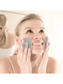 4 piezas Cepillos faciales de limpieza - Almohadillas exfoliantes suaves para el rostro, limpieza profunda de los poros, cepillo para la ducha, ideal para amantes del maquillaje, recomendado como regalo de verano