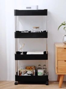 4-Tier Multipurpose Organizer For Various Objects With Wheels