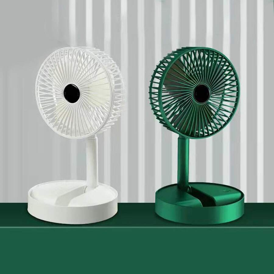 Foldable And Rechargeable Fan, 3-Speed Fan. - 綠色USB款 - 查看 1