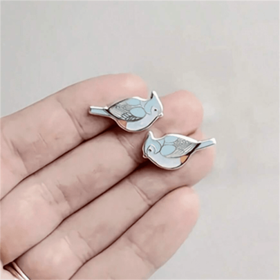 1 par de pendientes creativos con diseño de rama de árbol y pájaro lindo, pendientes de moda vintage y minimalistas para mujeres, regalo perfecto para fiestas