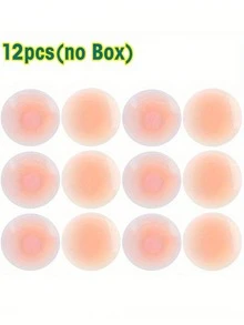 12pcs Reusable Nipple Covers, Strapless Invisible Self-Adhesive Breast Lift Pasties, Women's Lingerie & Underwear Accessories,Outdoor Sports Accessories. - Multicolor - View 16