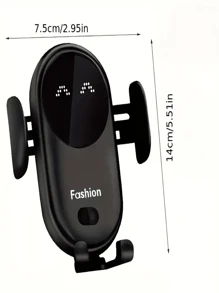 SUONEE Kfz-Handyhalterung mit Wireless-Ladegerät, intelligente induktive automatische Klemmung, kabelloses Kfz-Ladegerät Lüftungshalterung kompatibel mit iPhone 16/15/14/13/12/11/X/Galaxy S25/S24 Ultra/S23/S22/S21/Note 20 Serie