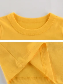 Noob & Professional Gamer Will Do Chores For Robux Funny T-Shirt, Boys Fashion Bottoming Shirt Breathable, Moisture Wicking, Casual Comfortable Top Streetwear Fashion Casual Summer Tee Crew Neck Short Sleeve T-Shirt Best Gift For Boy Girl, Yellow - Màu vàng - Xem 3