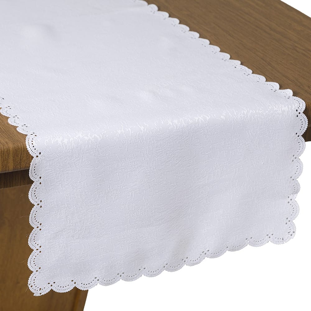 Waterproof Jacquard Table Runner 40X90Cm Rafimex - White - View 1