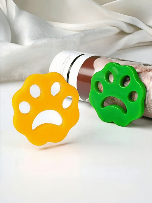 8pcs Reusable Cat Claw Lint Brush, Washable For Laundry, Home, Pet Hair Removal - Silicone Washing Machine Lint Trap
