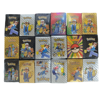 pokemon 55 stuks Pokémon-kaarten (V/Vmax-serie, zeldzame GX-kaarten), anime- en gamekaarten, fancadeau, cadeau voor volwassenen, feestbenodigdheden, kaartspellen, kaartencollectie
