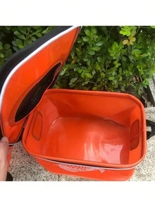 便携式钓鱼包，可折叠加厚活鱼盒，钓鱼桶，露营钓鱼装备收纳袋，轻便多功能EVA钓鱼包，大容量，可折叠，无需充气，是露营和钓鱼爱好者的理想之选 - 橘色 - 查看 4