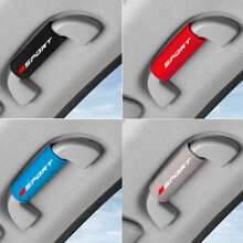 2Pcs Soft Velvet Car Roof Door Handle Protector, Car Armrest Cover, Fit For All Models