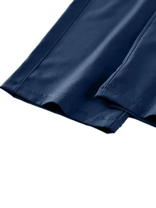 1 pieza Pantalones cargo con múltiples bolsillos para hombres, adecuados para primavera/otoño, playa de verano, viajes diarios, entrenamiento deportivo, senderismo al aire libre, casual, fitness, trotar, pantalones rectos, versátiles y de moda, otoño - azul real - Ver 7