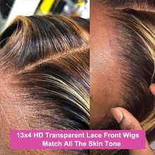 200% 密度 #4/27 高光渐变假发 Jerry 卷发假发 Bob 假发 13x4 高清透明蕾丝前假发 蜜金色假发 女士预拔假发 短假发 深波浪假发 无胶婴儿发 自然发际线 易于造型 巴西头发 初学者前假发 日常尺寸混合假发 - SP4/27 - 查看 6