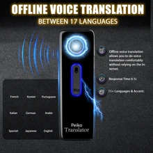 PEIKO Portable Language Translator Device – Two-Way Instant Voice Translation, Supports 136 Languages, High Accuracy, APP Online Translator For Travel, Business, And Learning,School Supplies,Back To School