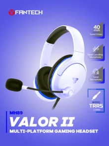 FANTECH Stereo Gaming Headset, Wired Gaming Headset With 6ft Cord, Noise-Proof Over Ear Headphones With Mic, LED Light, Black - MH89-multicolor - View 2