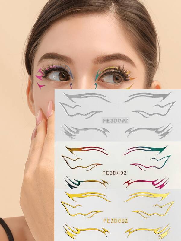 2pcs 3D Embossed Butterfly Eyeshadow Stickers, Instantly Create Dreamy Eye Makeup, Easy To Apply For Rapid Transformation, 3D Design Enhances Eye Dimension, Exquisite Details Showcase Premium Quality, Ultra-3D Shape Paired With Vibrant Colors, Effortlessly Create Atmospheric Eye Makeup, Suitable For Parties, Music Festivals, Fashion Photoshoots, Make Your Eyes The Center Of Attention, Unlock A New Personalized Makeup Experience, Perfect Gift For Holidays, Birthdays, For Lover, Family, Friends, Wife