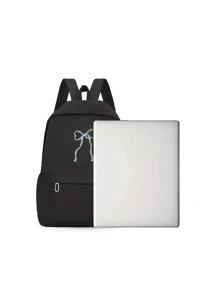 Butterfly Print Backpack, Fashionable And Versatile Casual Sports Shoulder Bag,Large-Capacity Student Backpack,Suitable For Girls, To Go Back To School, Travel And Leisure, Solid Color Classic Backpack, Suitable For Daily Use, School And Commuting Butterfly Print Student Backpack, Kawaii College Style Schoolbag, Fashionable And Practical School Bag, Must-Have For Postmen