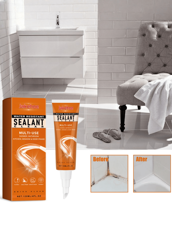 Transparent Waterproof Silicone Sealant For Kitchen, Bathroom, Toilet, Door, Window, Anti-Mold Sealant