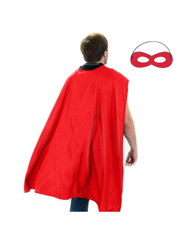 Maklulu Solid Color Non-Woven Fabric Adult Superhero Capes And Masks - Man And Woman For Adult Superhero Cape Superhero Party Capes Superhero Costume
