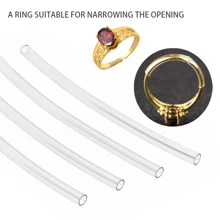Heat Shrink Protective Tube, Transparent Protective Tube Adjustable Circular Protective Sleeve, Used To Shrink Oversized Opening Rings Or Protect Rings From Scratches, Extend Shoelaces And Ropes, Including 10/20 Plastic Transparent Tubes And 1 Plastic Storage Box