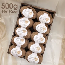 10-Pack Merino Wool Yarn, 50g Each, Soft & Warm Knitting And Crochet Yarn, 90% Merino Wool, 10% Polyester, Assorted Colors, For Sweaters, Coats, Scarves, Hats, Shawls & Vests, 500g Total - Multicolor-500g - View 23