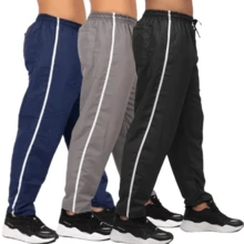 Kit 3 Men's Tactel Trousers With Drawstring Pocket - 彩色 - 查看 2