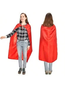 Maklulu Solid Color Non-Woven Fabric Adult Superhero Capes And Masks - For Adult Superhero Cape Superhero Party Capes Superhero Costume, Party Dress - Style a - View 10