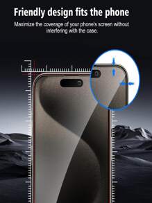 3pcs Privacy Tempered Glass Screen Protector, 9H Hardness, Eye Protection Anti-Glare, Compatible With IPhone 16 15 14 13 12 11 Promax 6 6S 7 8 PLUS SE20 SE22 SE23, Side Privacy Protection, Smooth Touch, Anti-Scratch, Dust-Proof, Waterproof, Anti-Fingerprint