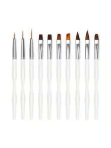 White Nail Art Painting Pen Kit For Daily Use - White - View 2