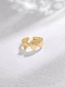 2pcs Metal Ocean Series Rings Set, 3D Starfish And Shell Adjustable Rings For Women, Suitable For Ball, Party, Holiday Wear, Girlfriends' Date Gift