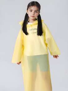 6pcs/1pc Children's Cartoon Creative Style Pocket Raincoat Set, Portable Long Thick Raincoat, Transparent And Portable Travel Outdoor Mountaineering Waterproof, Children's Camping And Hiking Accessories, Is An Ideal Choice For Giving Gifts To Children