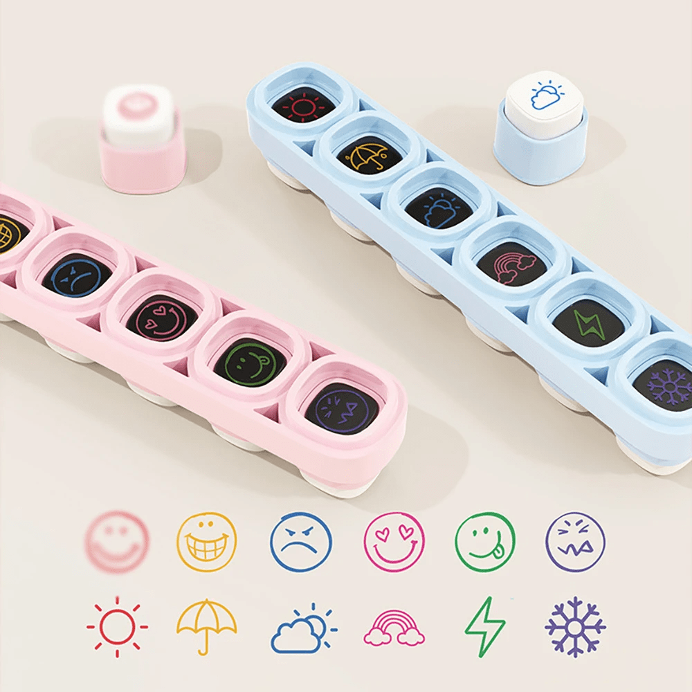 [ 2 Colors To Choose From ] Three Styles And Two Colors Of High-Value Hand Account Seals, Suitable For Various Graffiti Decorations, Hand Account Making, And Holiday Gift Sets. Six In One Card Seals
