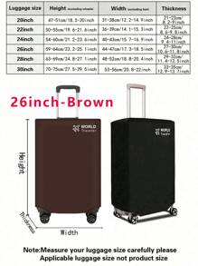 Suitcase Dust Cover, Travel Suitcase Cover, Trolley Box Protective Cover, Solid Color Elastic Suitcase Cover, Travel Accessories, Luggage, Travel Organizer, Suitcase Protective Cover, Back To School, Travel, School, Business, Outdoor, Waterproof, Unisex, Travel Luggage Non-Woven Cover Bag For School School Accessories School Stuff