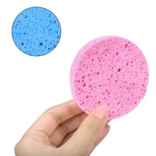 10 piezas de esponjas naturales de fibra vegetal, almohadillas reutilizables redondas para lavado facial, salón de belleza SPA masaje, herramienta de limpieza para eliminación de maquillaje, 5 colores mezclados, excelente regalo de verano