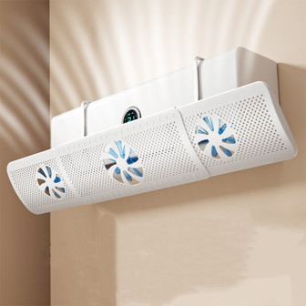 1pc Air Cycle Fan Cover Baffle, Wall-Mounted Universal Wind Shield Deflector For Hanging Air Conditioner, Postnatal Care