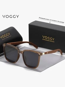 VOGGY 时尚简约复古轻便大号金属 TR 偏光装饰太阳镜，适合男女运动驾驶户外骑行钓鱼度假旅行派对装饰道具礼物 - A style - 查看 12