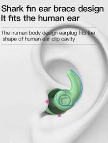 2 PCS White Noise-Proof Silicone Ear Plugs Waterproof Swimming Ear Plugs For Sleeping Diving Surfing Soft And Comfortable Ear Protection For