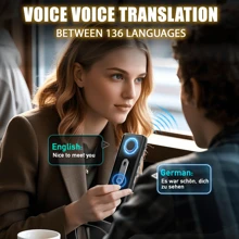 PEIKO Portable Language Translator Device – Two-Way Instant Voice Translation, Supports 136 Languages, High Accuracy, APP Online Translator For Travel, Business, And Learning,School Supplies,Back To School
