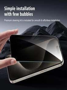 3pcs Privacy Tempered Glass Screen Protector, 9H Hardness, Eye Protection Anti-Glare, Compatible With IPhone 16 15 14 13 12 11 Promax 6 6S 7 8 PLUS SE20 SE22 SE23, Side Privacy Protection, Smooth Touch, Anti-Scratch, Dust-Proof, Waterproof, Anti-Fingerprint