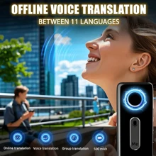 PEIKO Portable Language Translator Device – Two-Way Instant Voice Translation, Supports 136 Languages, High Accuracy, APP Online Translator For Travel, Business, And Learning,School Supplies,Back To School