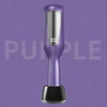 UKLISS (Roxo/Rosa) Aparador Automático de Pontas Duplas, Removedor de Pontas Duplas com Visor LCD, Cabelo Danificado e Quebradiço, Ferramenta de Grooming de Cabelo para Homens e Mulheres, Aparador de Pontas de Cabelo Portátil USB, Máquina de Cortar Cabelo Elétrica Automática, com Suporte