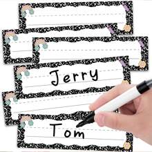 40 قطعة من لوحات الاسم للعودة إلى المدرسة لأسطح المكاتب في الفصول الدراسية، ديكور الفصل الدراسي 9 * 3 بوصة، لوحات اسم المكتب لبطاقات اسم الطالب، روضة الأطفال والتنظيم قبل المدرسة