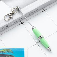 1-5pcs Colorful Creative Cute Metal DIY Bead Mini Short Glittering Crystal Diamond Pen With Key Ring,Office Portable Pocket Pens With Beaded ,Lobster Clasp Keychain Ballpoint Pendant Pens For DIY, Could Hang On Schoolbag Or Handbag ,Suitable For Office ,Students,Girls,Lady ,Women,Gift For Party Favors ,Brthday , Prizes,Valentines'Day,Teachers'day,Back To School