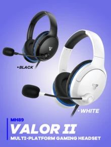 FANTECH Stereo Gaming Headset, Wired Gaming Headset With 6ft Cord, Noise-Proof Over Ear Headphones With Mic, LED Light, Black - MH89-multicolor - View 4