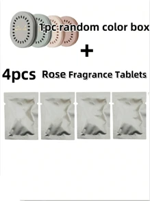 2/5/10pcs Household Long-Lasting Deodorant Perfume Tablets With An Extra 1 Case - Solid Perfume Deodorant Tablets, Suitable For Home, Car, Luggage, Bathroom, Bedroom, Wardrobe And Toilet