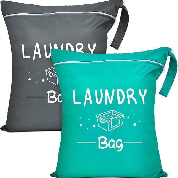 1pc Large Baby Diaper Wet Dry Bag, Waterproof Laundry Storage Bag - Washable Dirty Clothes Bag, Ideal For Travel, Gym, Wet Clothes, Swimming, Yoga, Essential For Newborn Babies