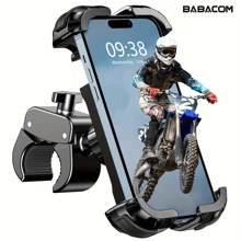 [1s Lock][Protezione] Supporto per telefono da moto/bici aggiornato, supporto per manubrio della bicicletta rotante a 360°, adatto per telefoni cellulari da 4,7-6,8 pollici, organizer per donne, elementi essenziali da viaggio, articoli per il ritorno a scuola, articoli per il dormitorio