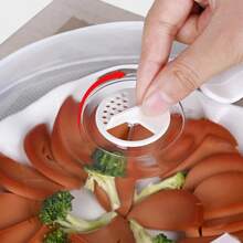 NetHong Home Kitchen Tools Anti-Splatter Lid Microwave Plate Cover Microwave Food Cover - Transparent - View 10